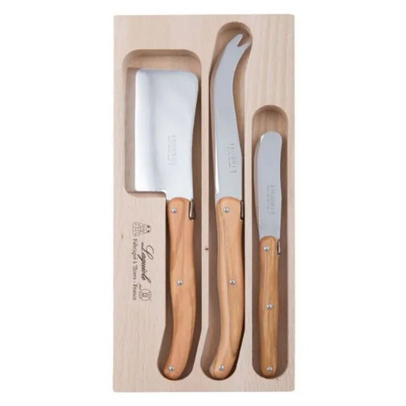 Laguiole Cheese Olive Wood 3 Piece image number 0